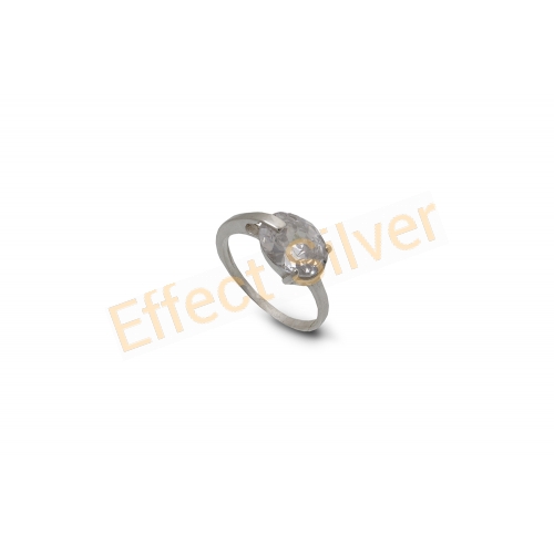 Silver ring - "Zircon"